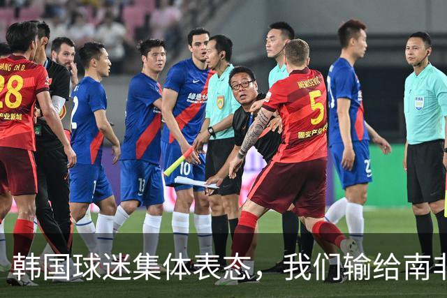 韩国球迷集体表态，我们输给南非，是因为中国国足坑了我们